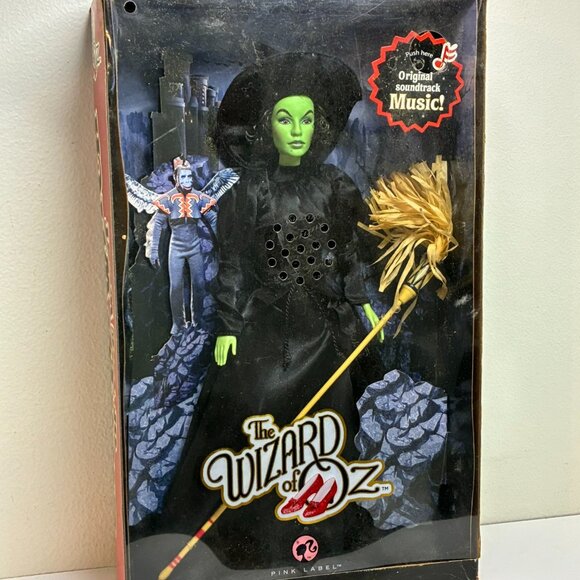 Wicked Witch of the West Barbie The Wizard Of Oz Pink Label 2008 #N6561 NIB - Picture 1 of 5